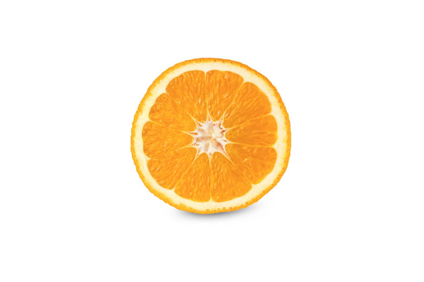 laranja fresca isolada sobre fundo branco - Foto, Imagem