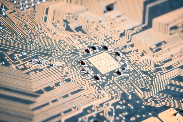 electronic circuit board closeup - Foto, Imagen