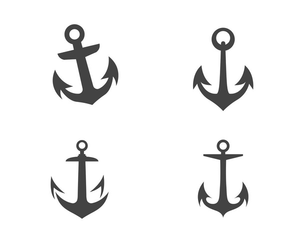 anchor logo and symbol template - Vektor, Bild