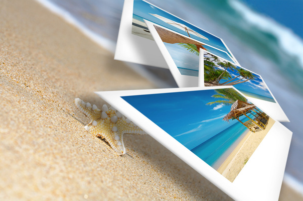 Тематический пляжный коллаж из нескольких фотографий
 - Фото, изображение