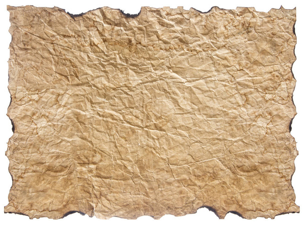 texture of crumpled paper isolated on white  - Foto, Bild