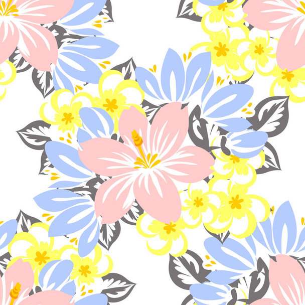 Seamless beautiful floral pattern - Vettoriali, immagini