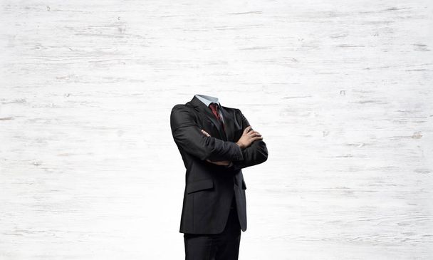 Businessman without head - Foto, Imagen