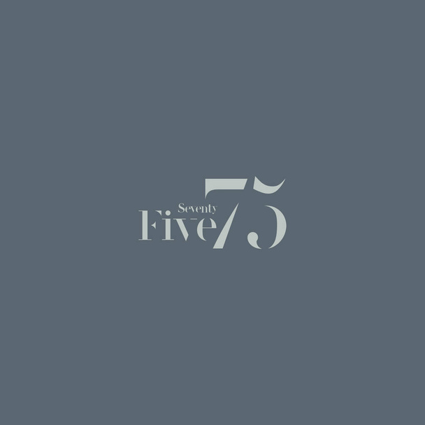Yetmiş beş işareti Logo   - Vektör, Görsel