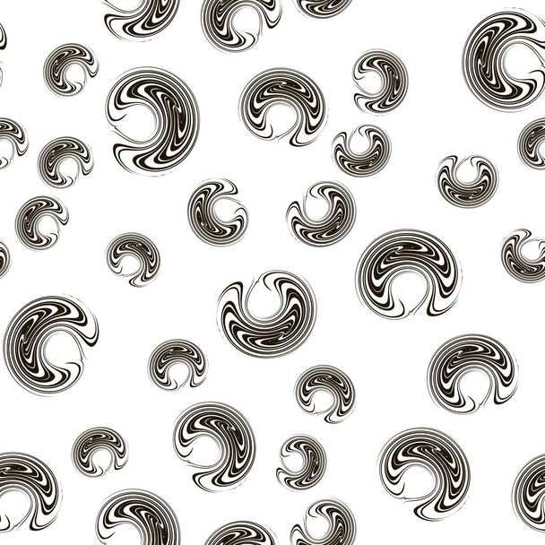 Seamless abstract pattern in modern style with spiral elements.  - Vector, Image