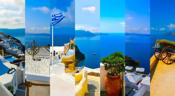 Set de fotos de verano en Santorini, Grecia
 - Foto, Imagen