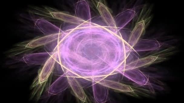 Σωματίδια του αφηρημένη fractal μορφές σχετικά με το θέμα της πυρηνικής φυσικής επιστήμης και της γραφιστικής. Γεωμετρία ιερή φουτουριστικό κβαντική ψηφιακό ολόγραμμα υφή στο κύμα ανάπτυξης σουρεαλιστικό σχεδιασμού.  - Πλάνα, βίντεο
