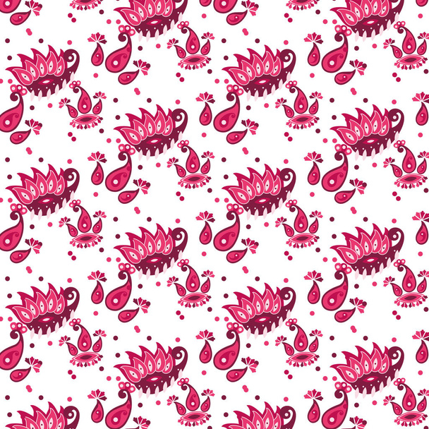 Векторний принт рожевий Пейслі
 - Вектор, зображення