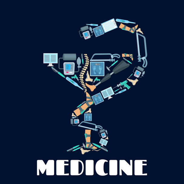 Medicine Bowl of Hygieia vector poster - Vector, Image