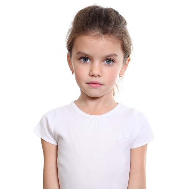 portrait of pretty little girl - Foto, afbeelding
