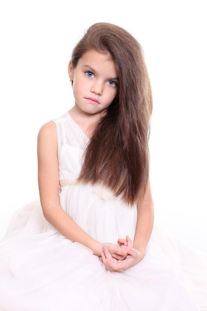 little girl with beautiful hair - Foto, Imagem