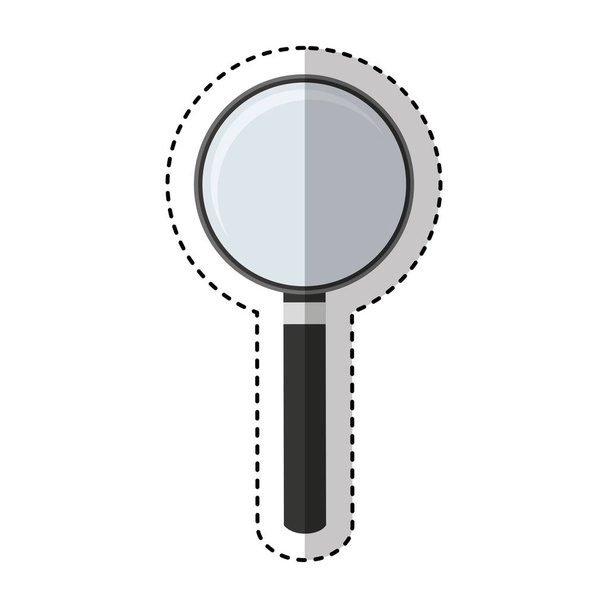 Keresés nagyítóüveg ikonra - Vektor, kép