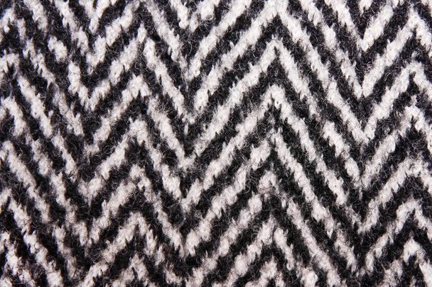 La texture du manteau de laine noir et blanc
. - Photo, image