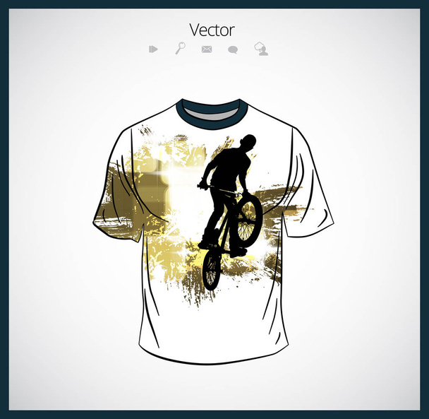Шаблон футболки
 - Вектор,изображение