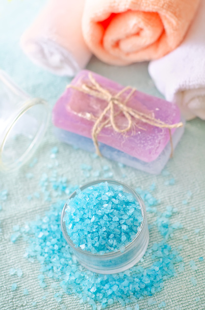 Blue sea salt - Фото, изображение