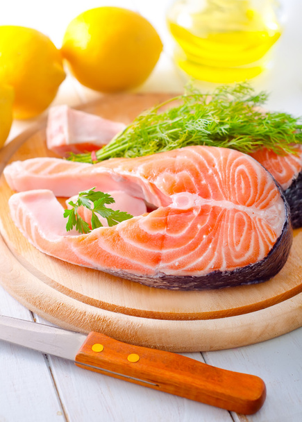 Raw salmon - Фото, изображение