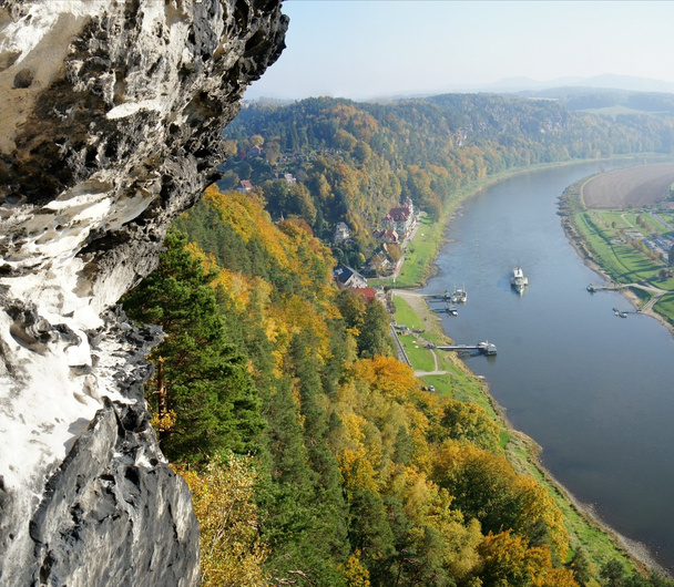 Steamer in the Upper Elbe Valley in Saxony - Photo, Image