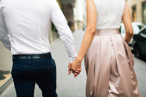 couple walking by streets of florence - Fotografie, Obrázek