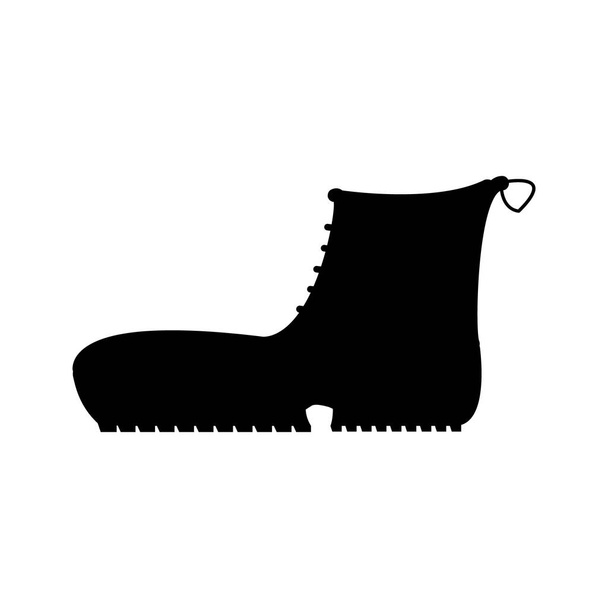 Boots with crampons isolated on white background. Vector illustration - Vector, Image