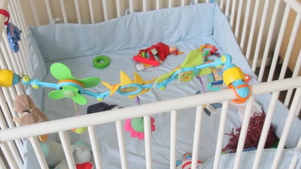 Playpen For Baby With Different Toys - Footage, Video