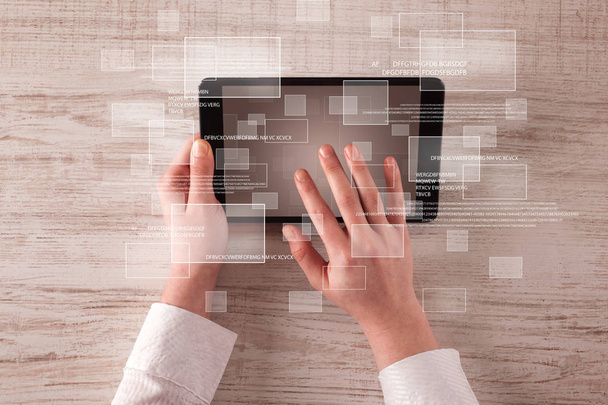 Business hands holding tablet - Photo, image