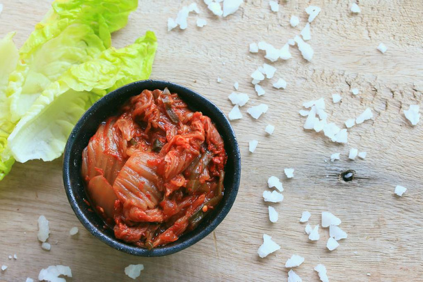 Kimchi kapusta - łódki - Zdjęcie, obraz