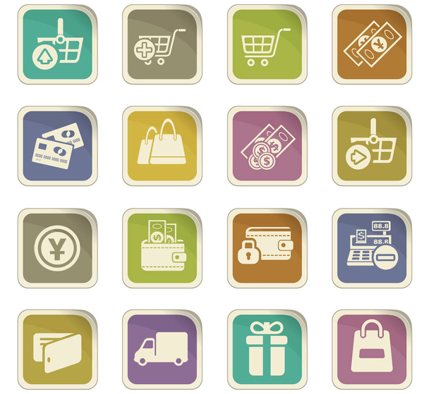 e-commerce icon set - Vector, Image