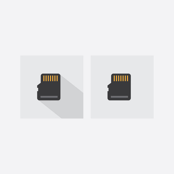 set micro sd tarjeta icono
 - Vector, Imagen