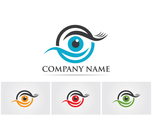 Eyes care health logo and template vector - Vector, Image