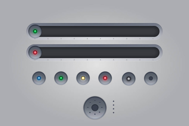 Switch buttons, vector set - Vecteur, image