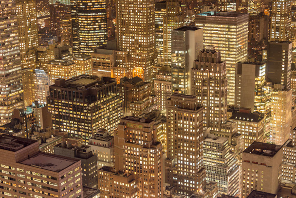 Yönäkymä New Yorkiin Manhattanilla auringonlaskun aikana - Valokuva, kuva