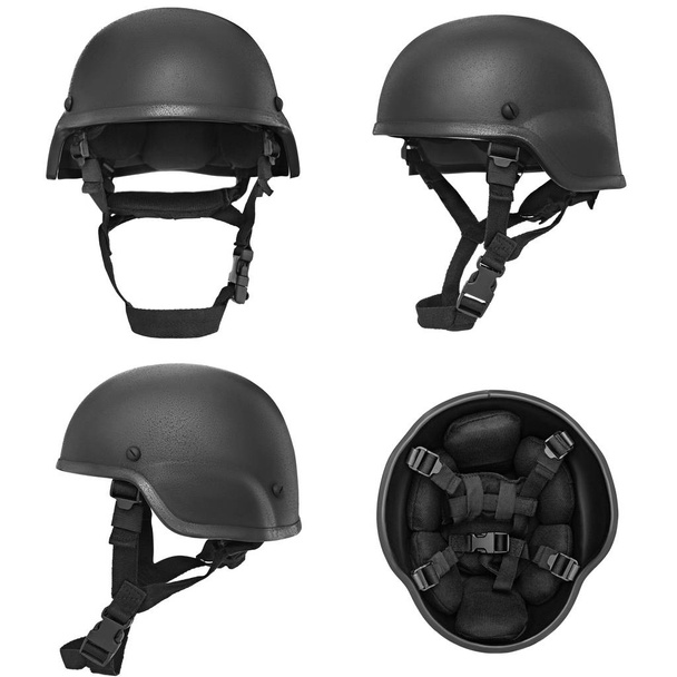 Чорний військових шолом
 - Фото, зображення