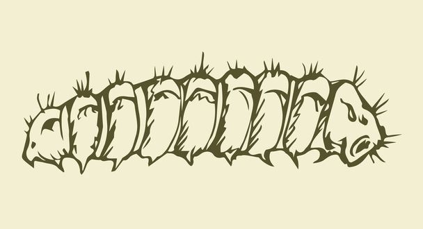 vectorillustratie. Caterpillar - Vector, afbeelding