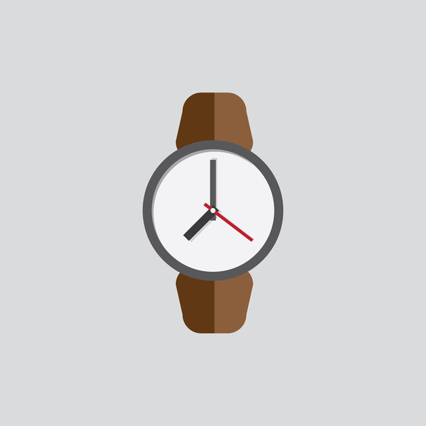 Ikona hodinky vektor, plochý design - Vektor, obrázek