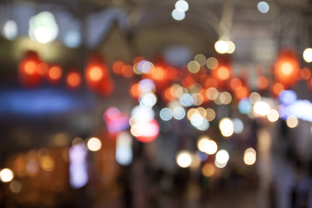 Blurred background of shopping center with bokeh - Photo, Image
