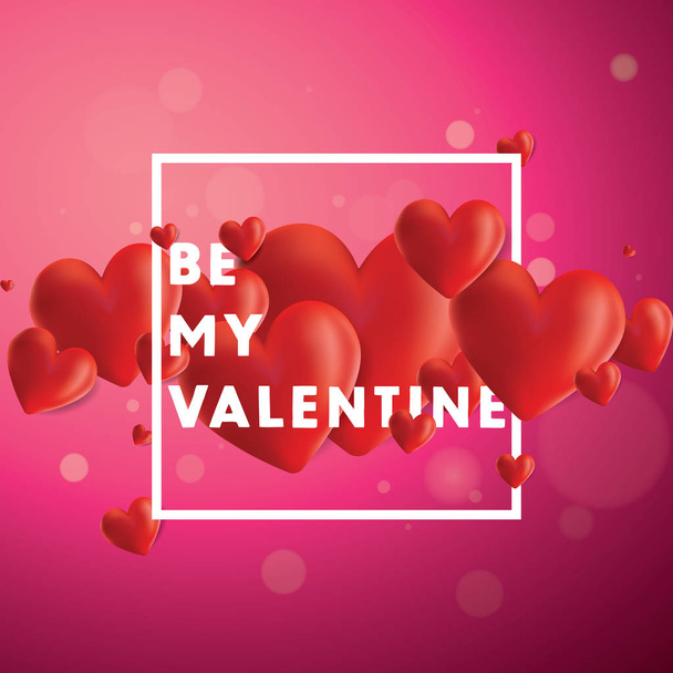 Be My Valentine Vector Background - Vector, Image