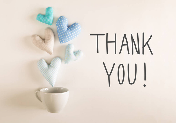 Thank You message with cushions - Фото, изображение