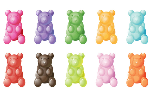 gummy bears - Vector, Image