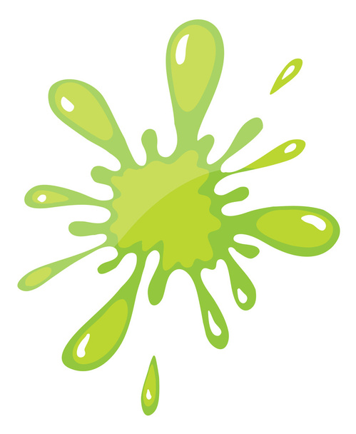 a green color splash - Вектор,изображение