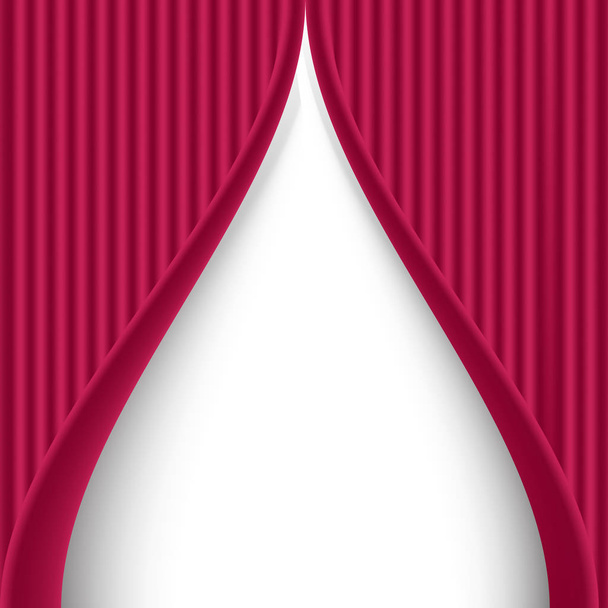 Illustration of abstract design of curtain for stage - Vector, Image