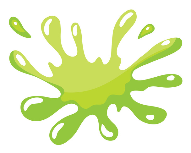 a green color splash - Vector, Image