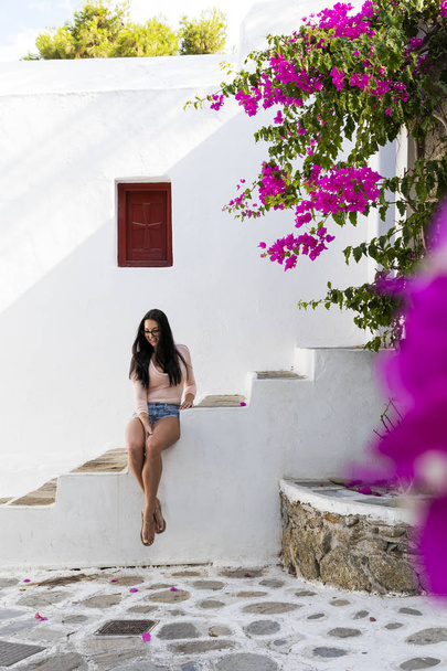 Attractive girl in Greece - Foto, Imagem