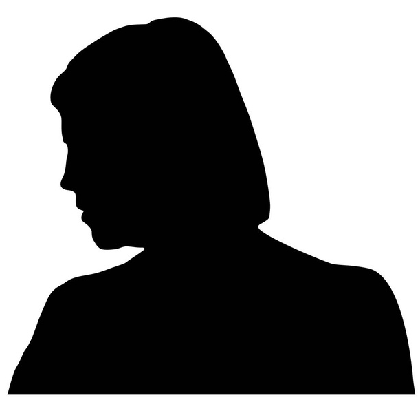 Ženy siluety hlav. EPS 10 vektorové ilustrace - Vektor, obrázek