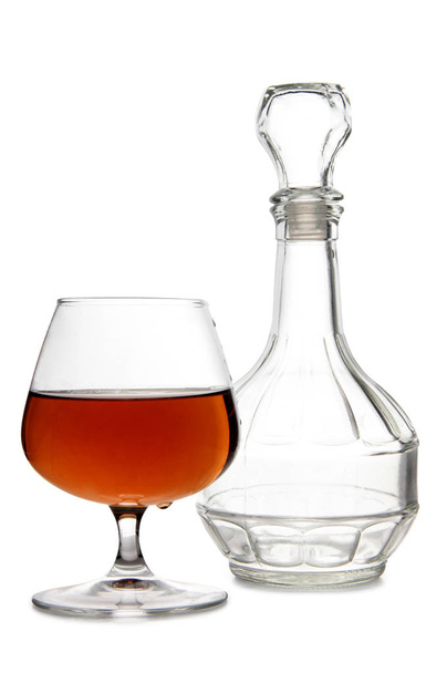 Empty cognac jars on white - Φωτογραφία, εικόνα