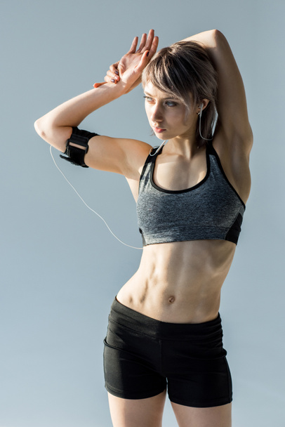 sporty woman stretching - Zdjęcie, obraz