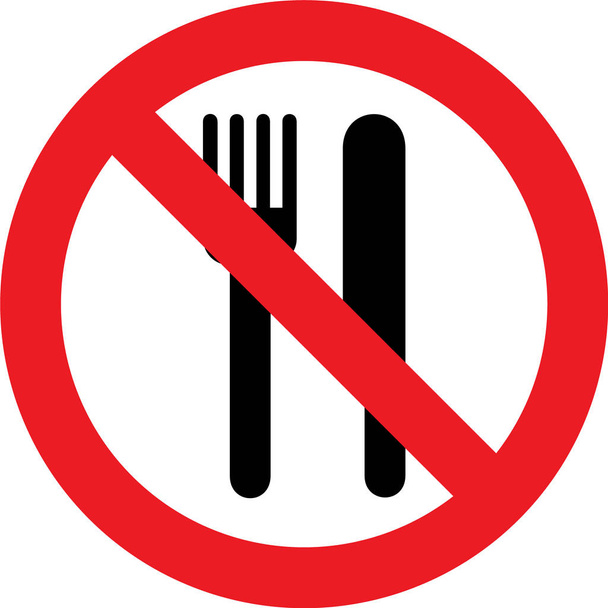 nie jedzenie znak - Zdjęcie, obraz