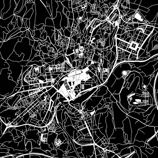 Mapa vectorial de Santiago de Compostela
 - Vector, imagen