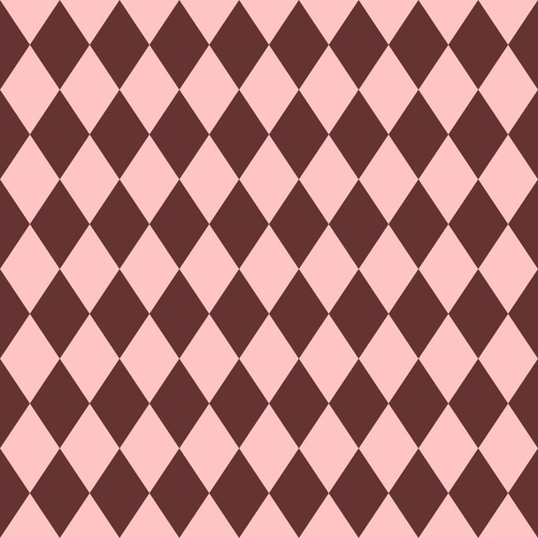 Różowe i brązowe dachówki wektor wzór - Wektor, obraz