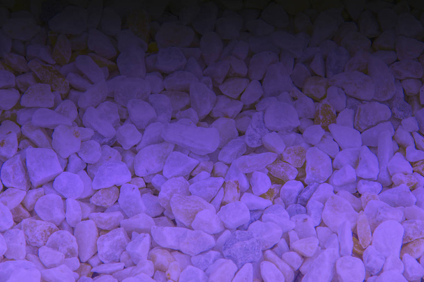 Textura, patrón, fondo. chips de mármol para paisajismo guijarros muestras de primer plano, guijarros de mármol, una forma metamórfica cristalina dura de piedra caliza
, - Foto, imagen