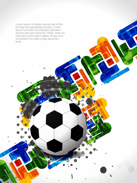 Творчий футбольний фон з барвистим сучасним дизайном
. - Вектор, зображення